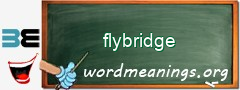 WordMeaning blackboard for flybridge